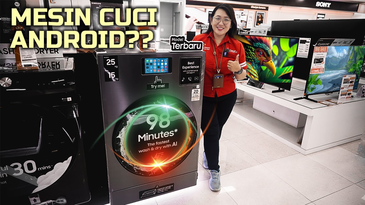 DILUAR NURUL !!! Begini Penampakan Mesin Cuci Tercanggih, Bisa Buat YouTube-an || by @Samsung