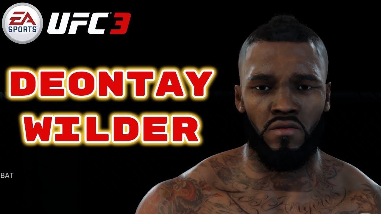 How to Create Deontay Wilder (CAF Formula) No Game Face !! Create a Fighter - EA Sports UFC 3