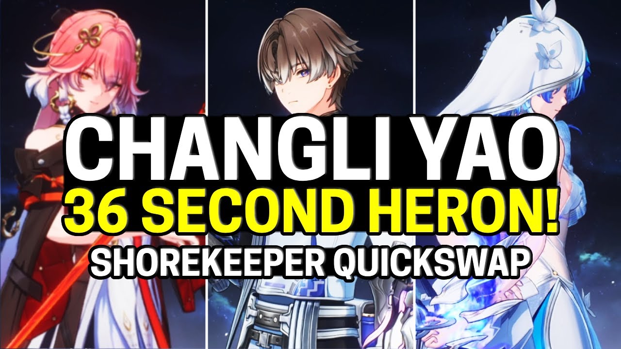 CHANGLI YAO + SHOREKEEPER QUICKSWAP! - Tower of Adversity [Wuthering Waves 1.3]
