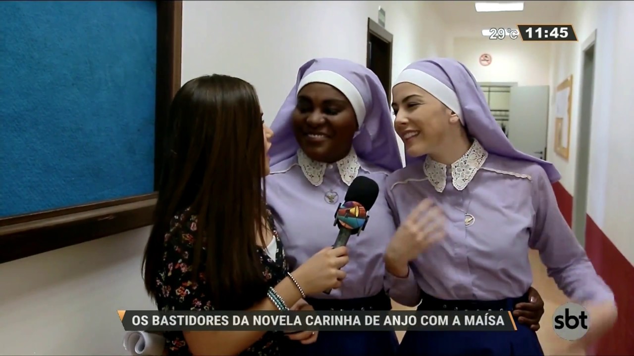 Maísa invade os bastidores da novela Carinha de Anjo
