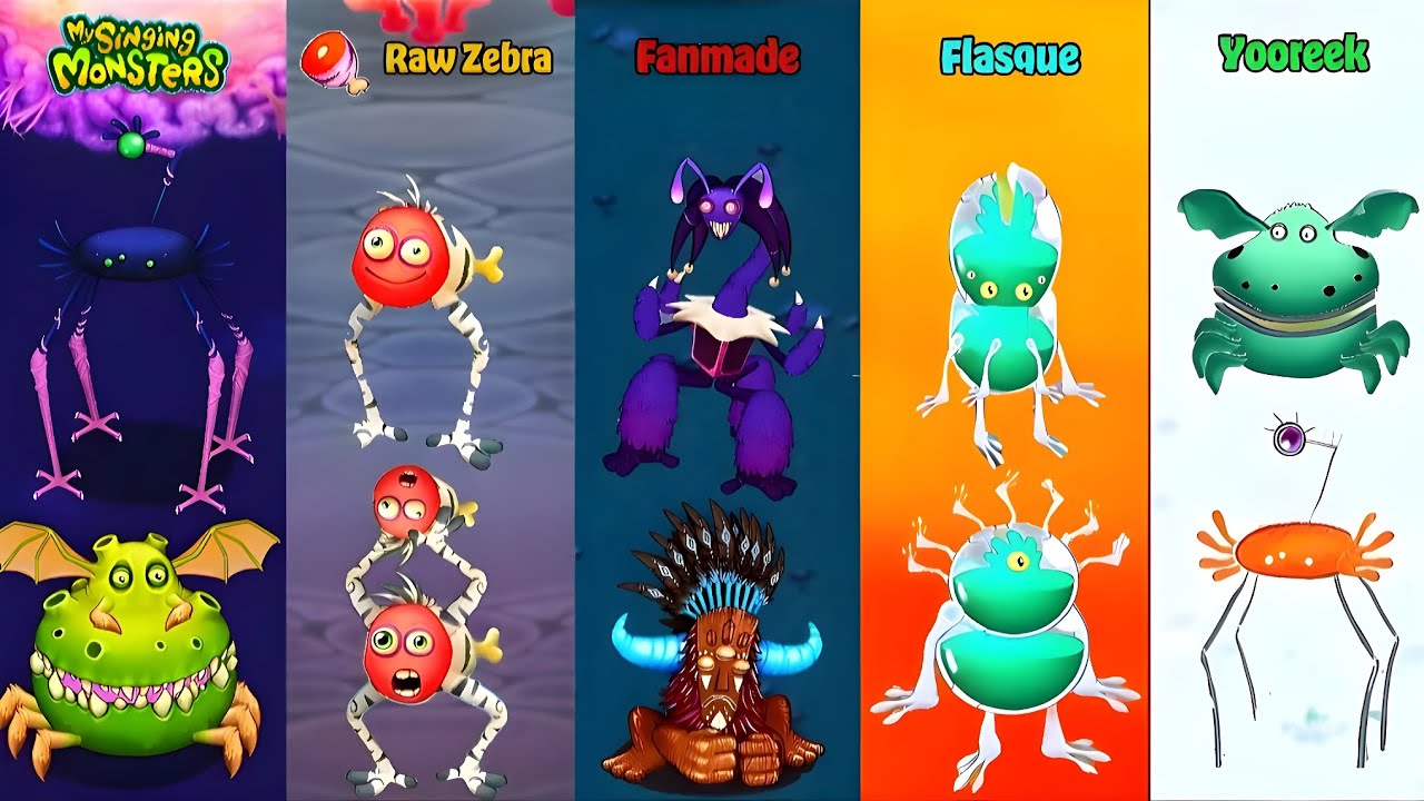ALL COMPARISONS With Ethereal Workshop Wave 4 Original VS Fanmade VS Swap in My Singing Monsters 2!