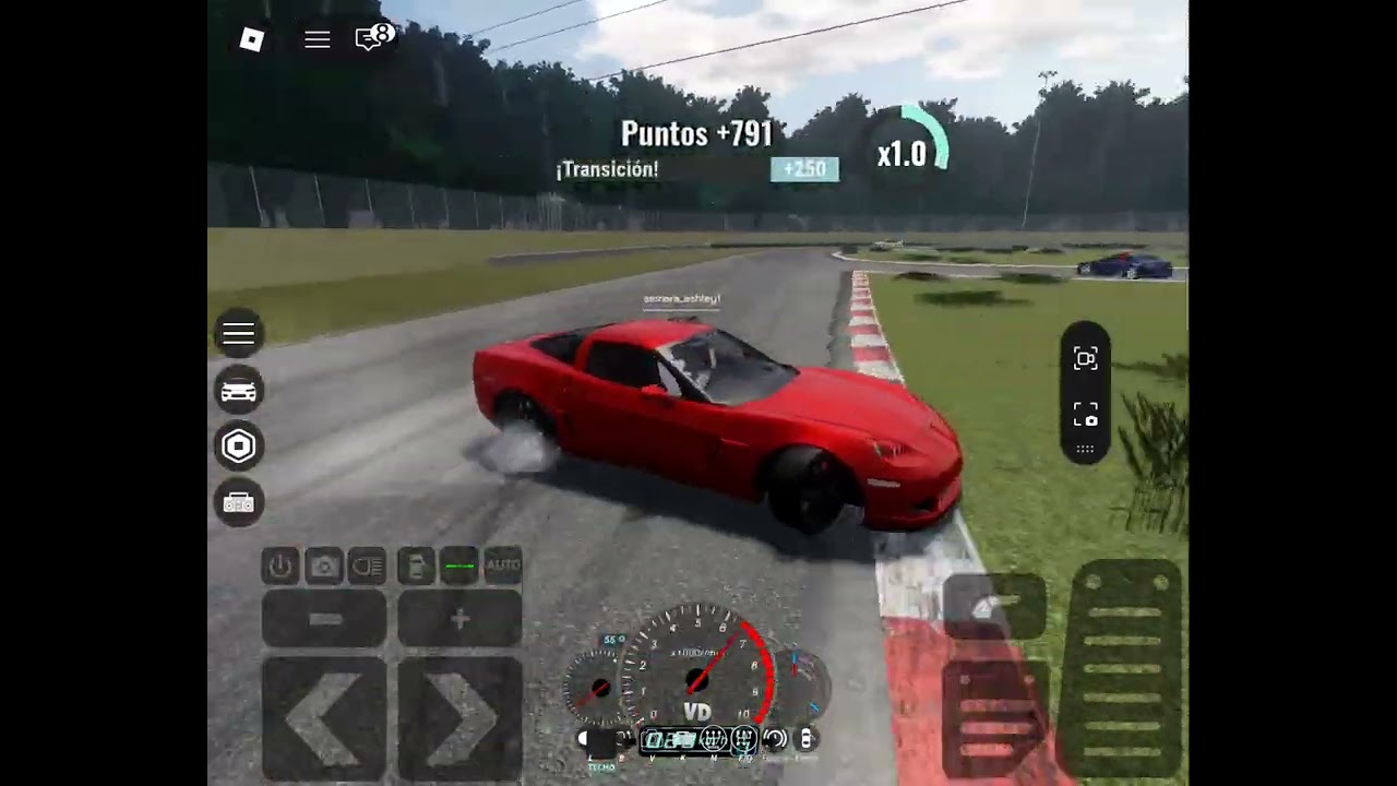 Haciendo drift en roblox #roblox #robloxgames #automobile 