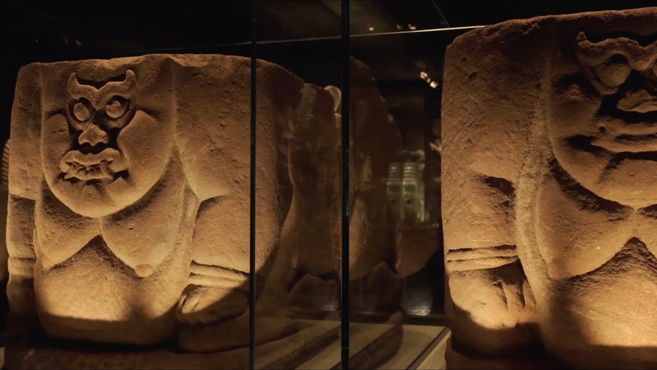 The stone strongmen holding up China's Xixia Imperial Tombs