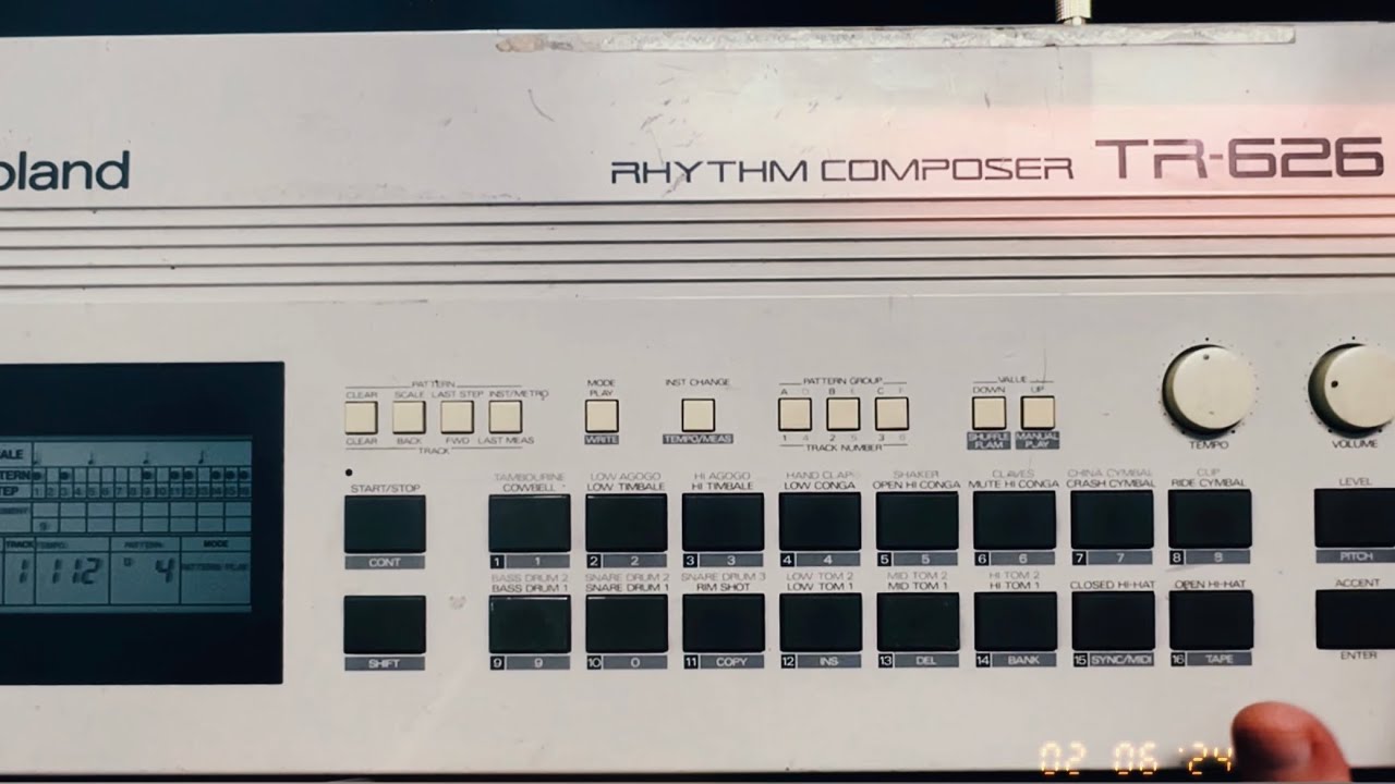 How to: program the Roland TR-626