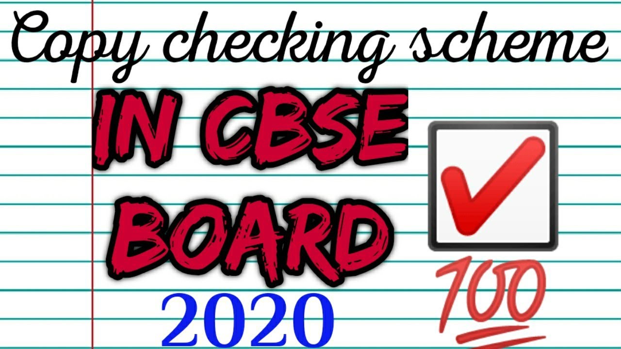 Copy checking in CBSE board 2020/ copy checking in board 2020 marks scheme in CBSE class 10 /marks