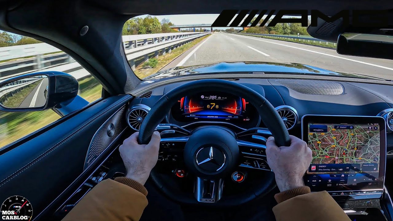 Mercedes-AMG SL43 Autobahn Test! Top Speed!