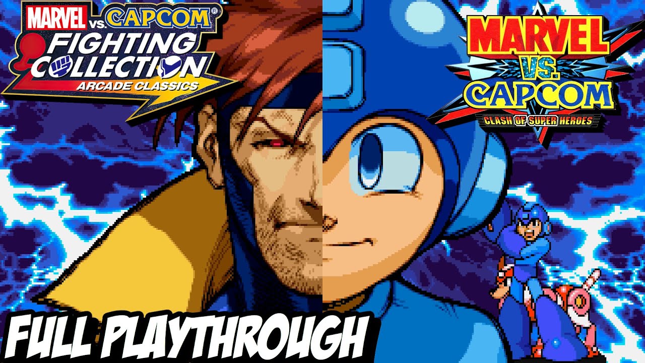 MARVEL vs CAPCOM Fighting Collection "MARVEL VS CAPCOM - GAMBIT/MEGA MAN" Full Playthrough Gameplay