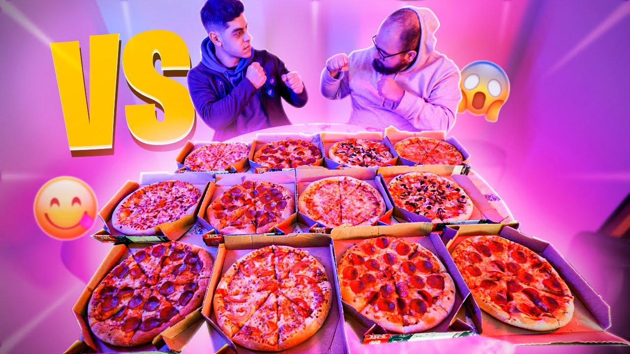DESAFIO DE QUEM COME MAIS PIZZAS!!🍕FARÁ VS BACO !