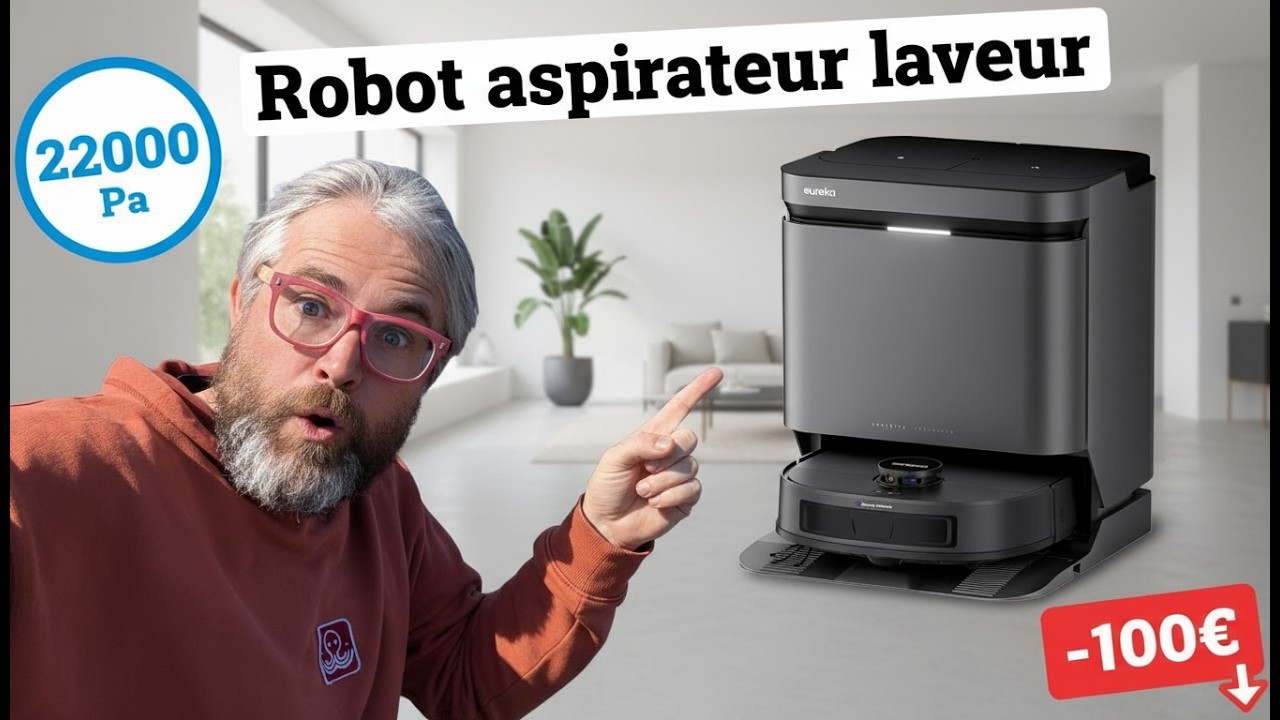 Robot aspirateur laveur: Eureka J15 Evo Ultra, + puissant mais - cher ! Le meilleur Q/P 2025 ?