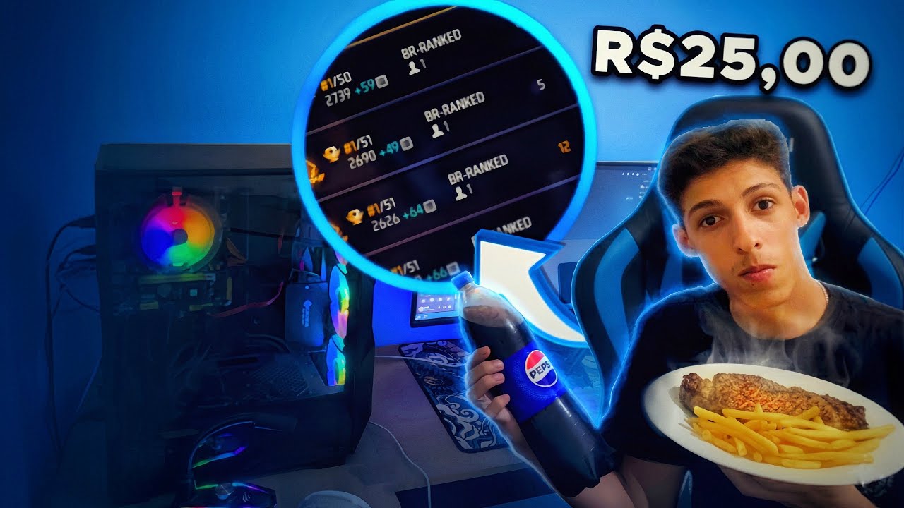 JOGANDO APOSTADO NO MOBILADOR ATE COMPRAR UMA COCA COLA! FREE FIRE