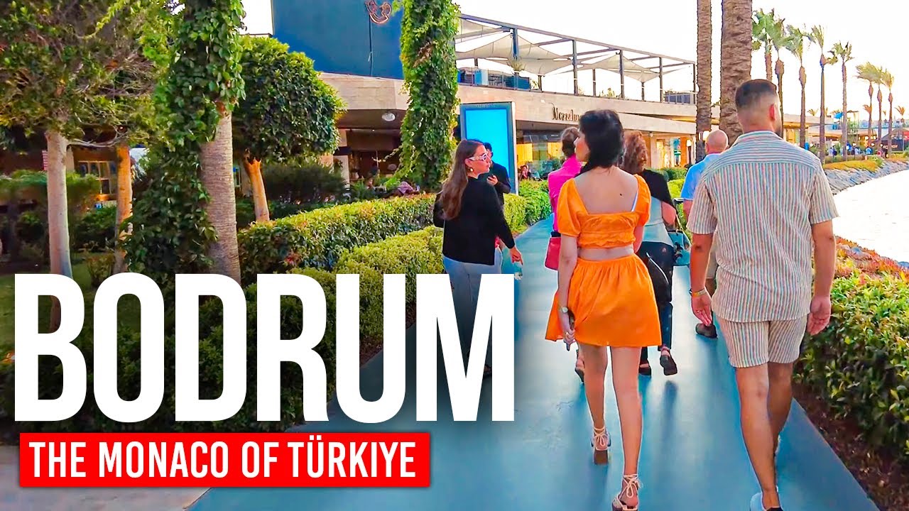БОДРУМ, Турция 🇹🇷 Красота Эгейского побережья | Пеший тур в 4K