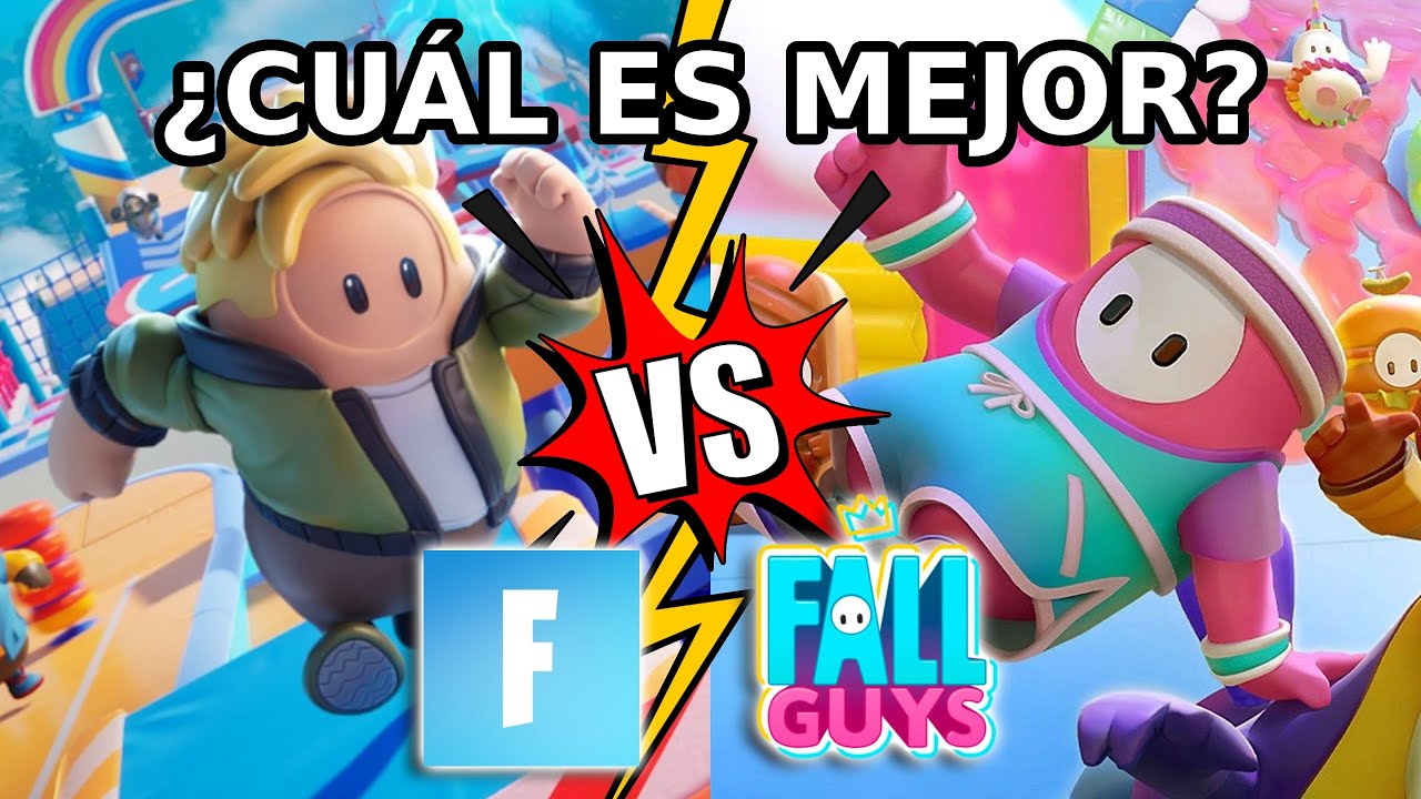 Fall Guys ORIGINAL vs Fall Guys en FORTNITE | ASI ES ACTUALMENTE