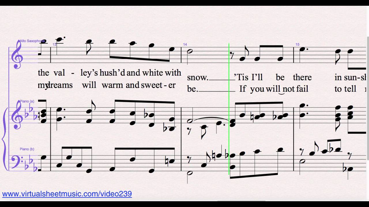 Danny Boy from Saint Patrick’s Day Collection Alto Saxophone and Piano Sheet Music Video Score