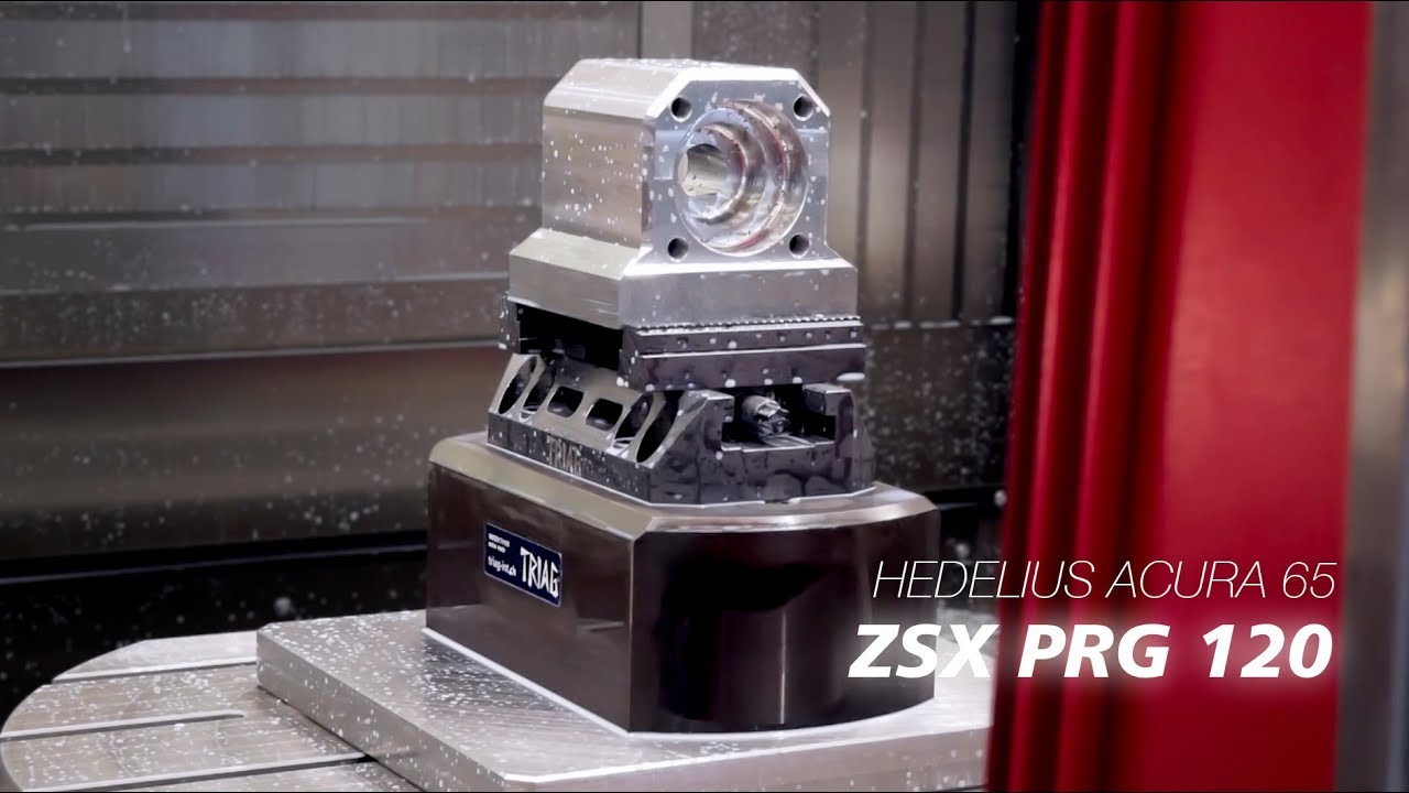 5-Axis CNC milling  | Hedelius Acura 65 and TRIAG INT. «ZSX» self centering vise