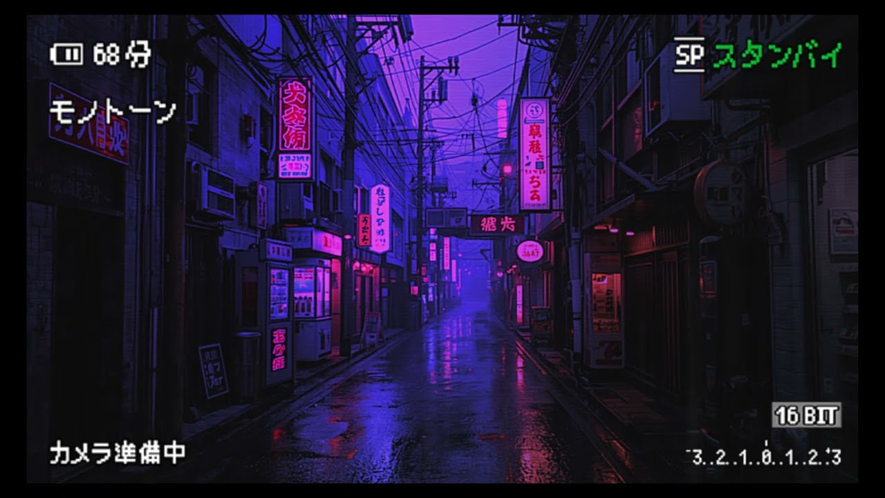 Horizons Ahead – 80s Synth Pop Vibes | Tokyo Alley Night Rain