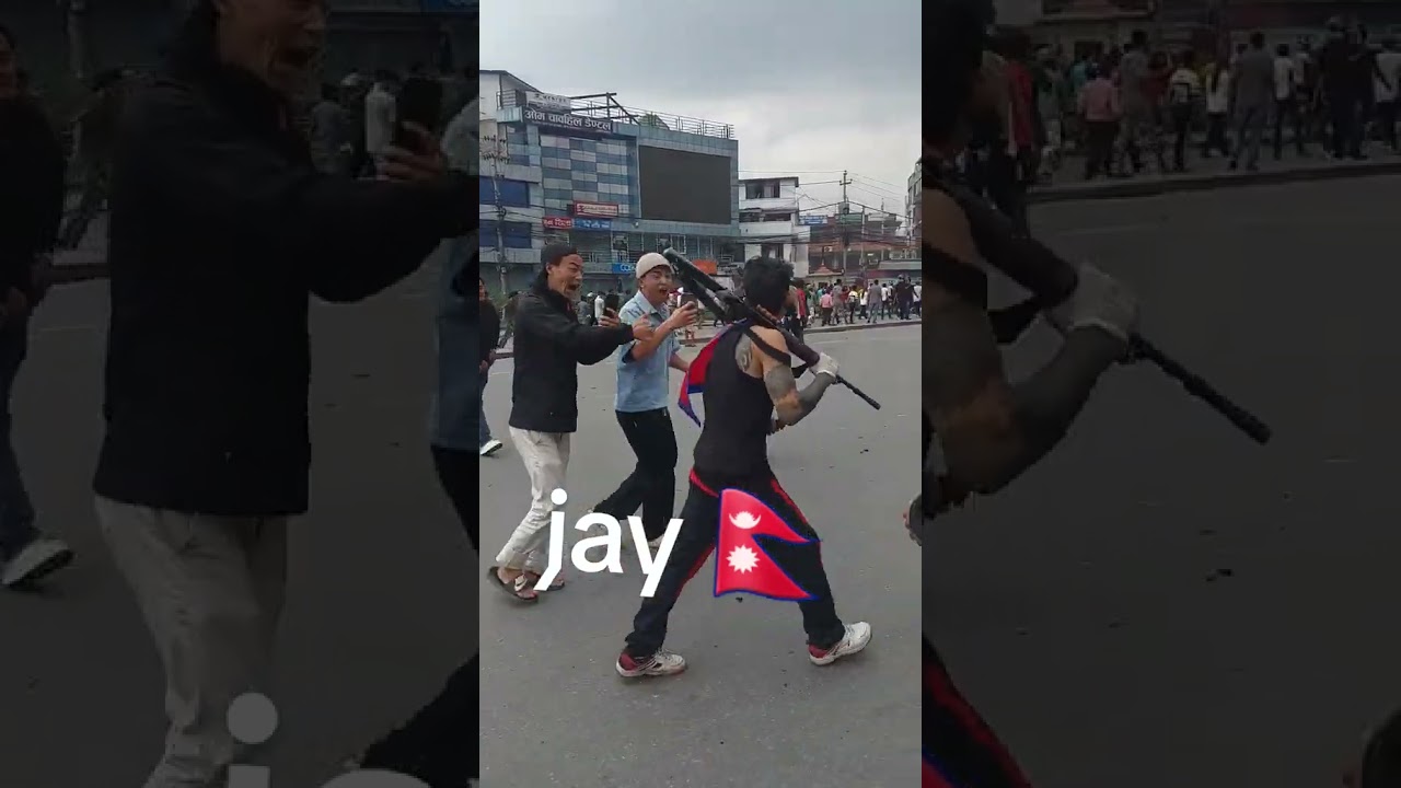 Kathmandu ko aandolan ko video😈 and nepali ko ragt ho nepal sarakar tending #nepalsambat #prachanda