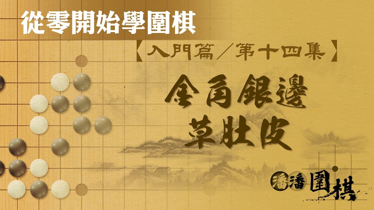 【從零開始學圍棋】 入門-14 【金角銀邊草肚皮】