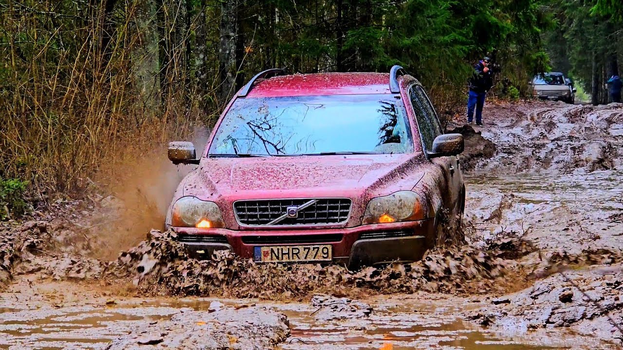 VOLVO XC90 OFFROAD. AWD PROBLEMS. VOLVO XC90 FWD STUCK IN MUD. DDRIVE