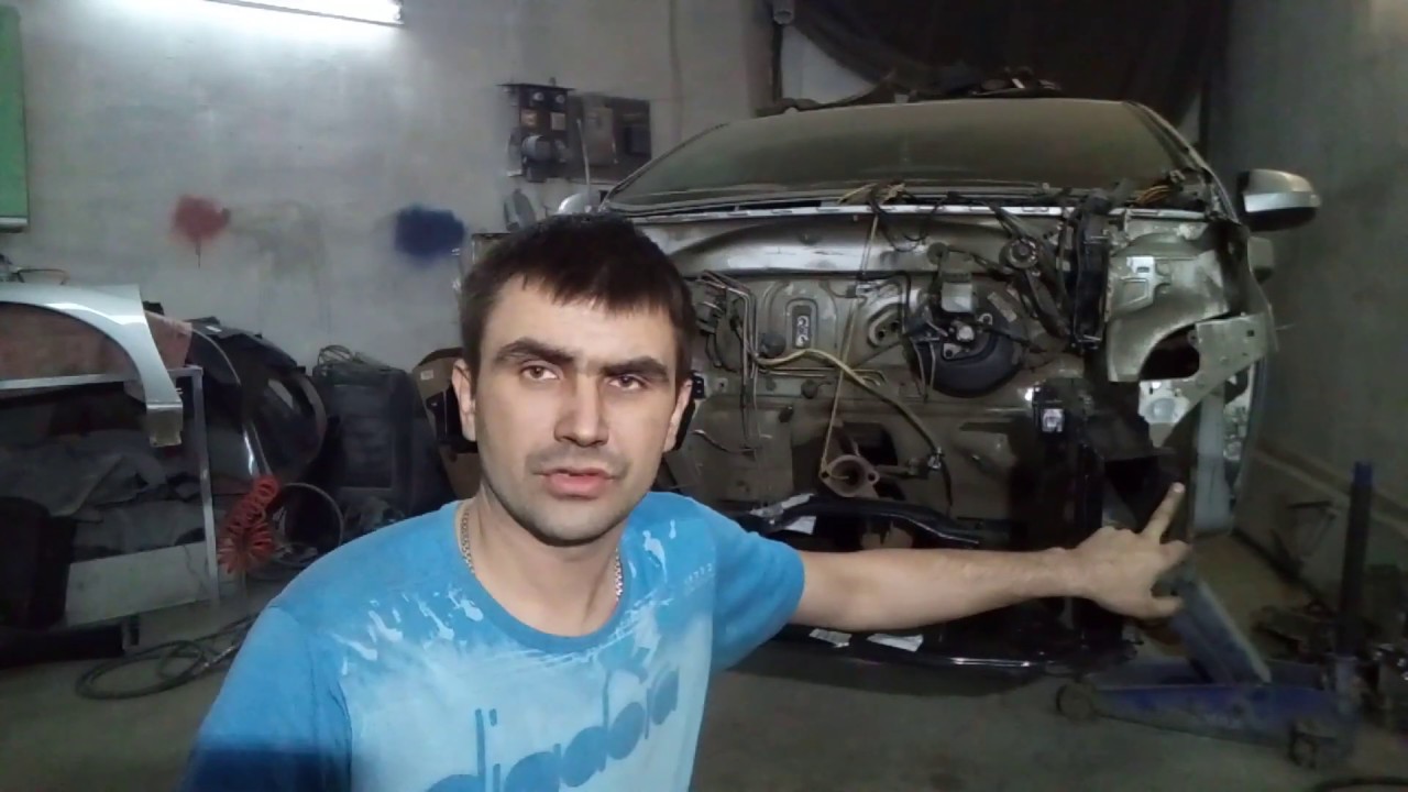 Лобовой удар. РЕНО ЛОГАН 2