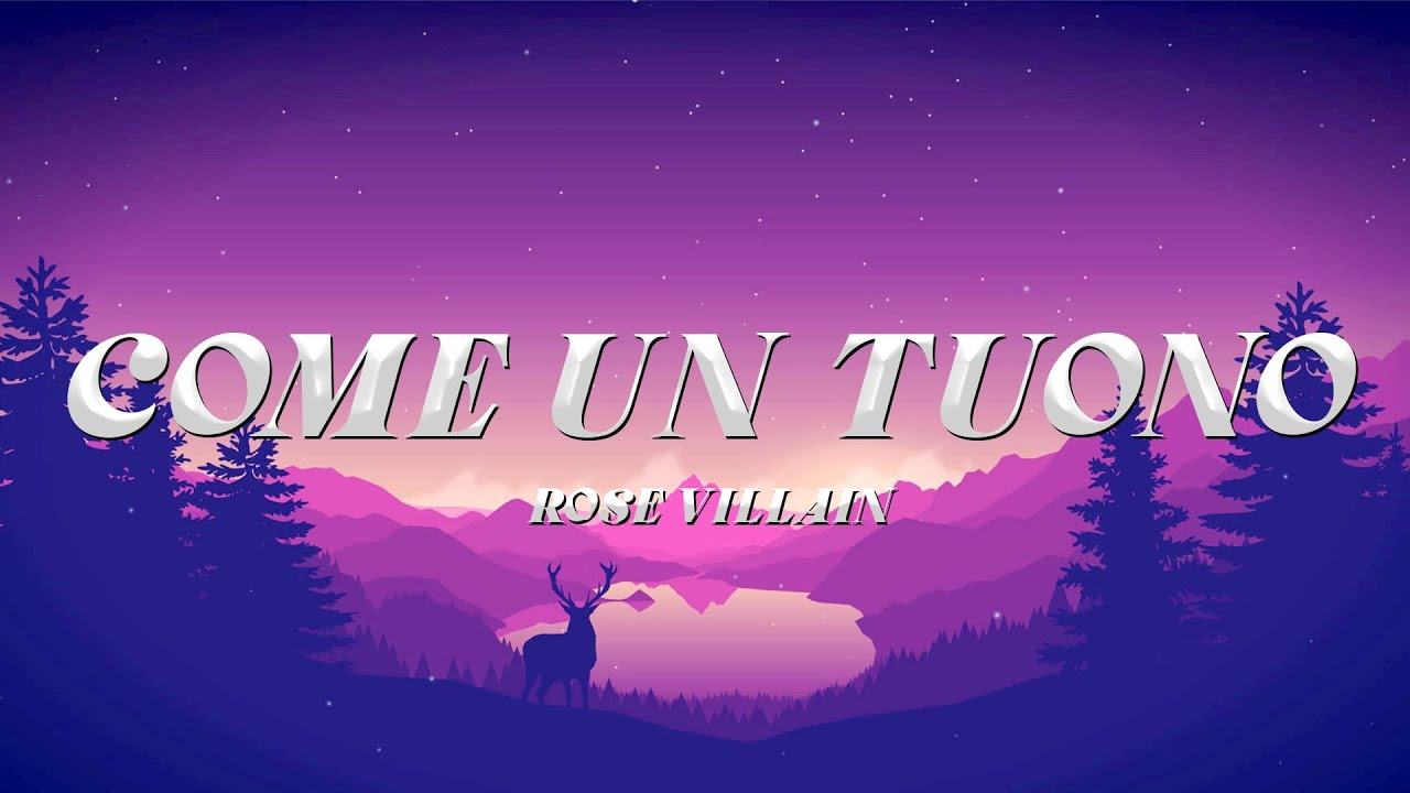 Rose Villain - COME UN TUONO feat. Guè (Sanremo 2024) | Testo/Lyrics