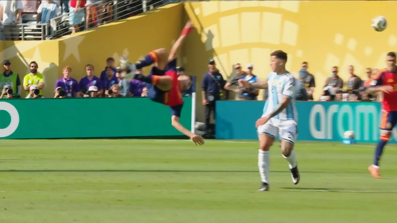 Enzo Fern&aacute;ndez Red Card vs Spain, Spain vs Argentina Highlights FIFA World Cup Final 2026