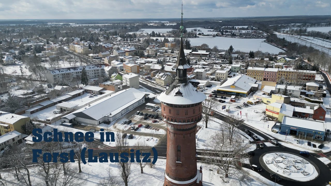 Schnee in Forst (Lausitz)