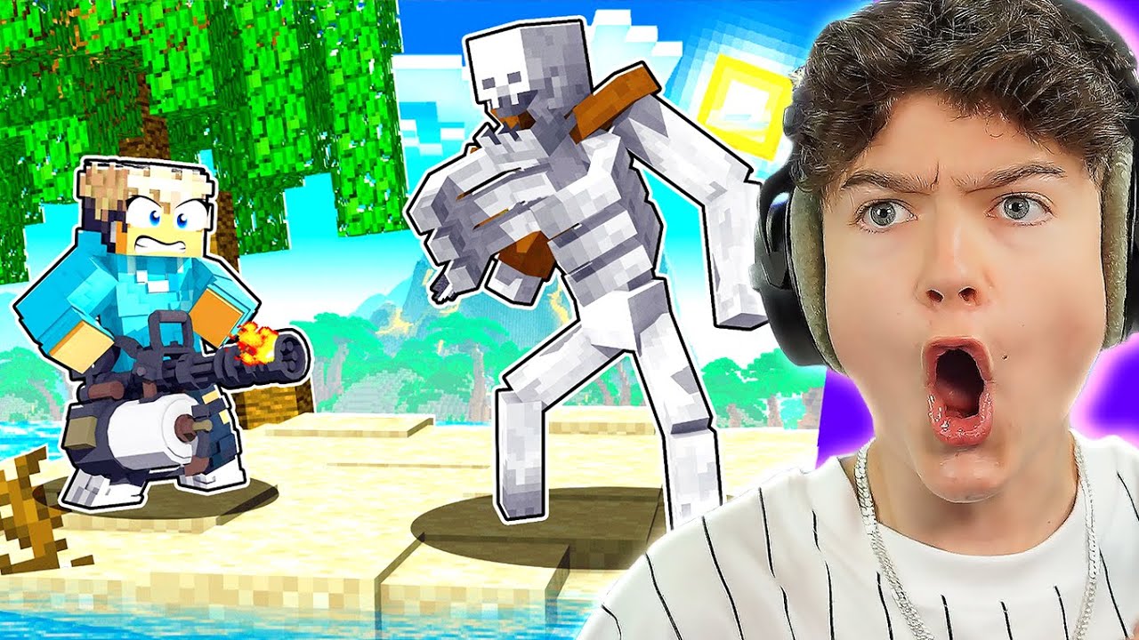 MUTANT SKELETT VS  MINIGUN 😱 - Minecraft mit LumeXx