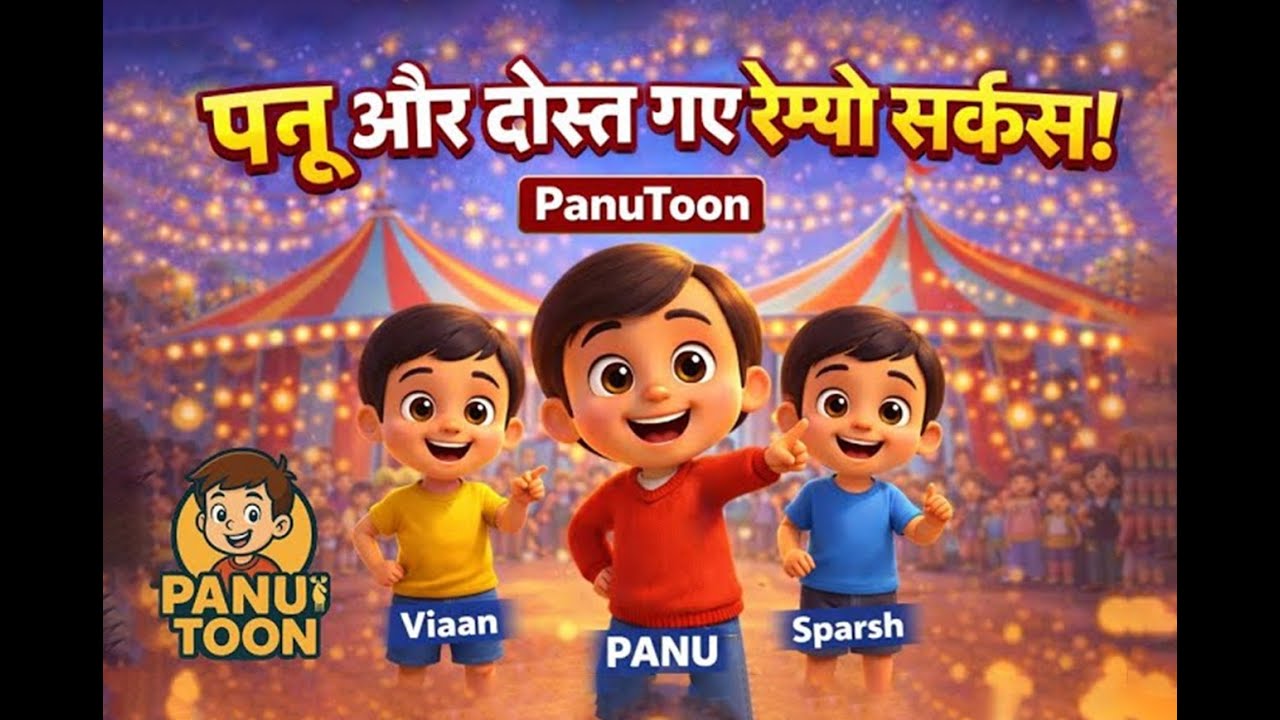Panu Aur Dost Gaye Rambo Circus 🎪 | Kids Cartoon Story in Hindi | PanuToon