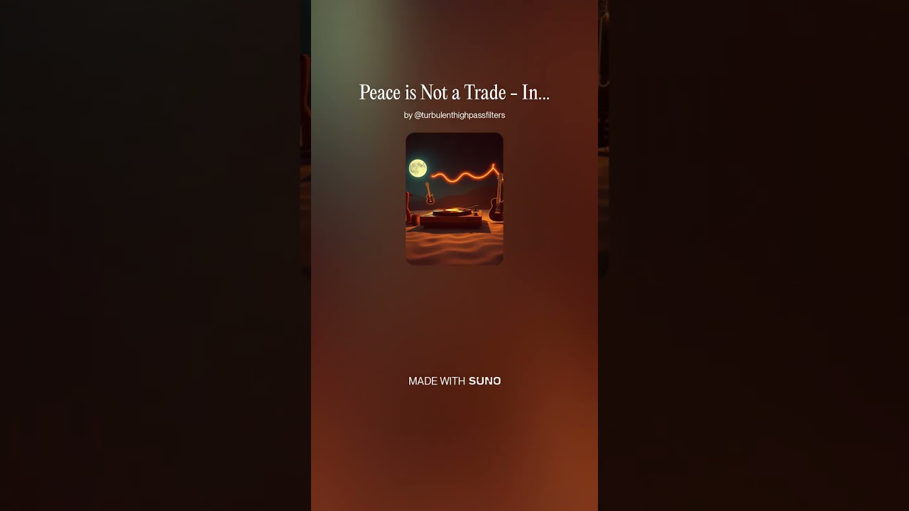 Peace is Not a Trade 3 - Instrumental #AI​ #Song​ by #Suno​ #music​ #newmusic​