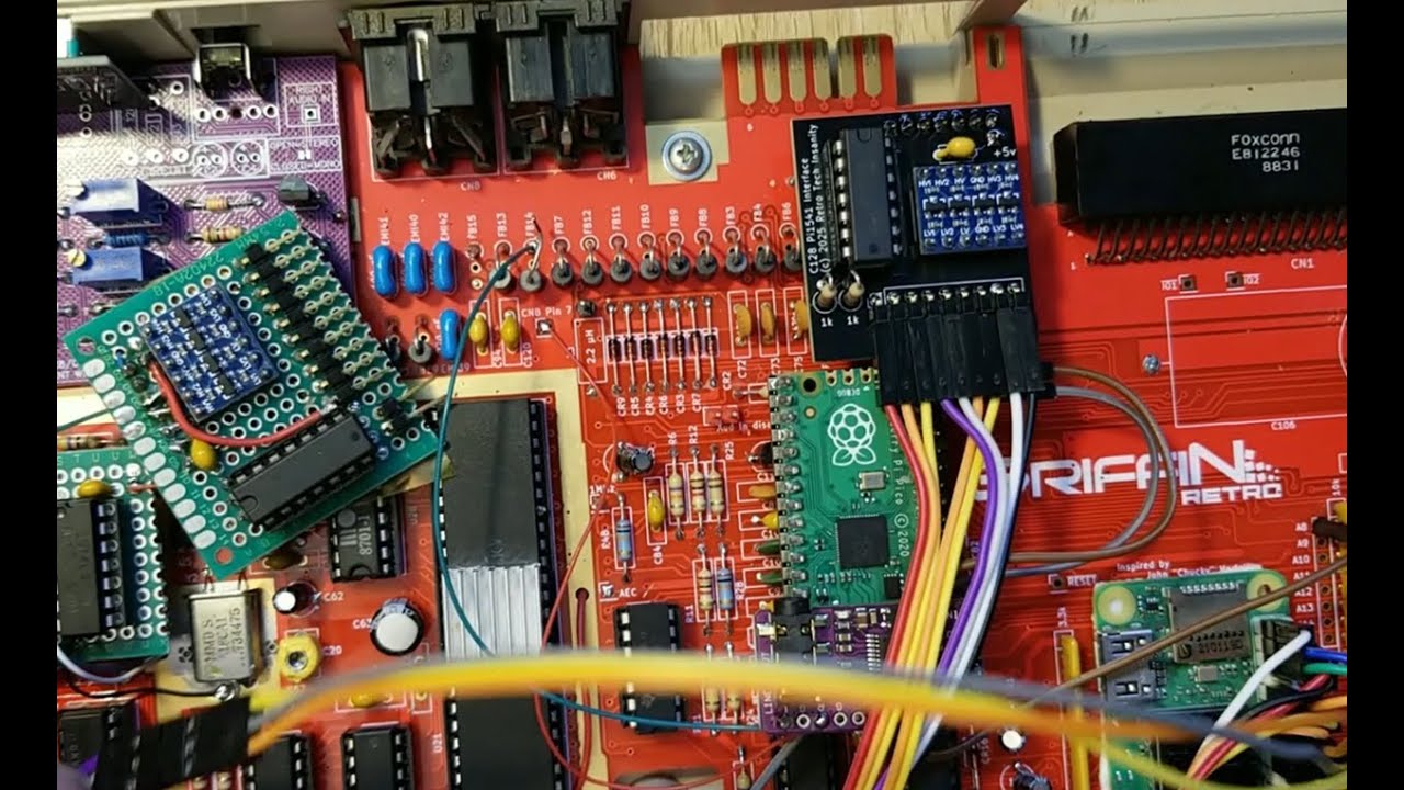 Internal Pi1541 Interface for the C128 - I made my first PCB!