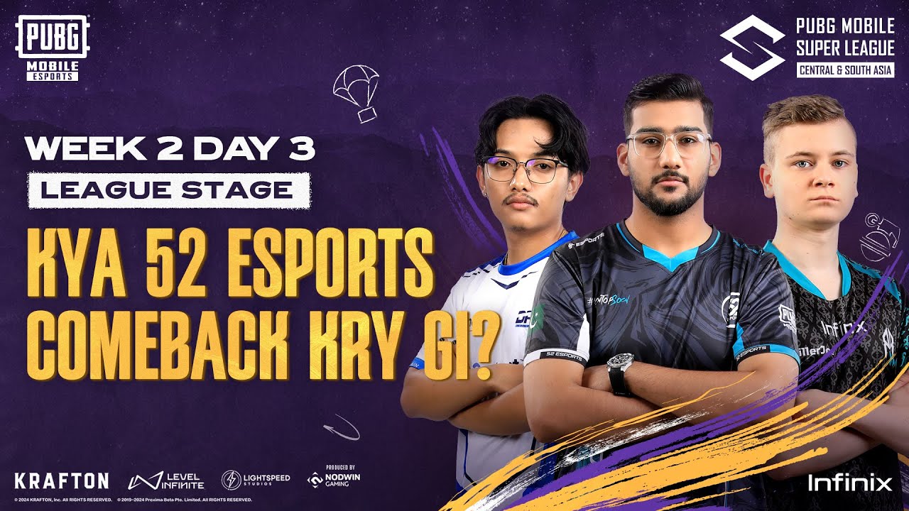 [URDU] 2024 PMSL CSA W2D3 | Fall | Kya 52 esports comeback kry gi?