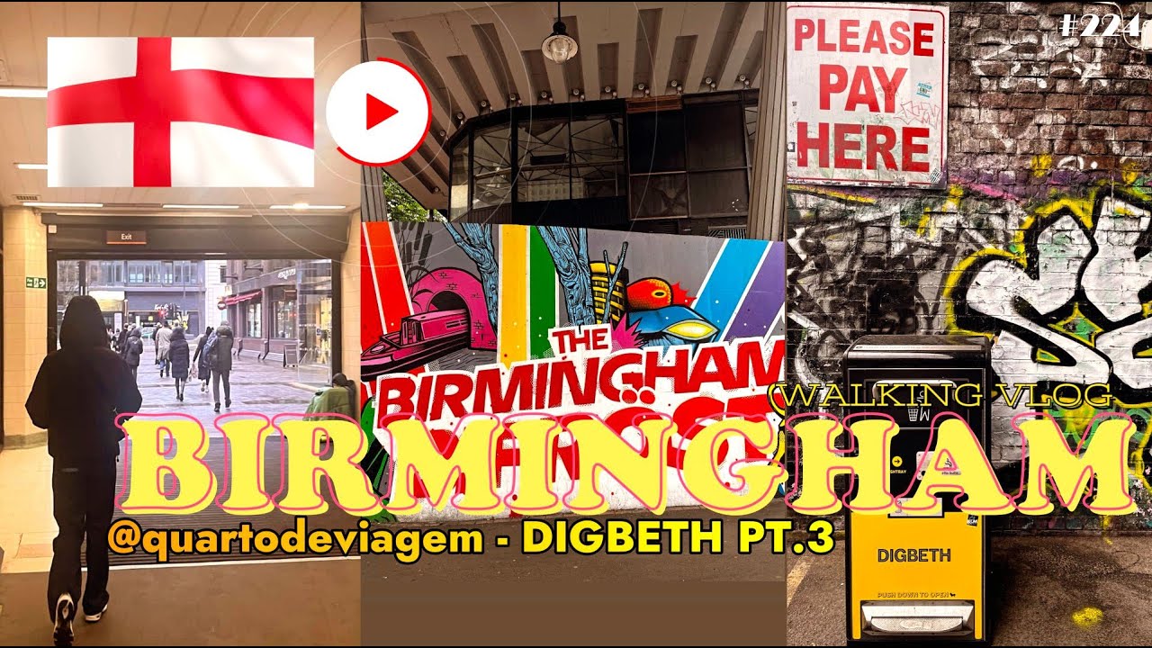 assim é um dia em BIRMINGHAM PT.3 United Kingdom 🇬🇧 |  (4K) 224