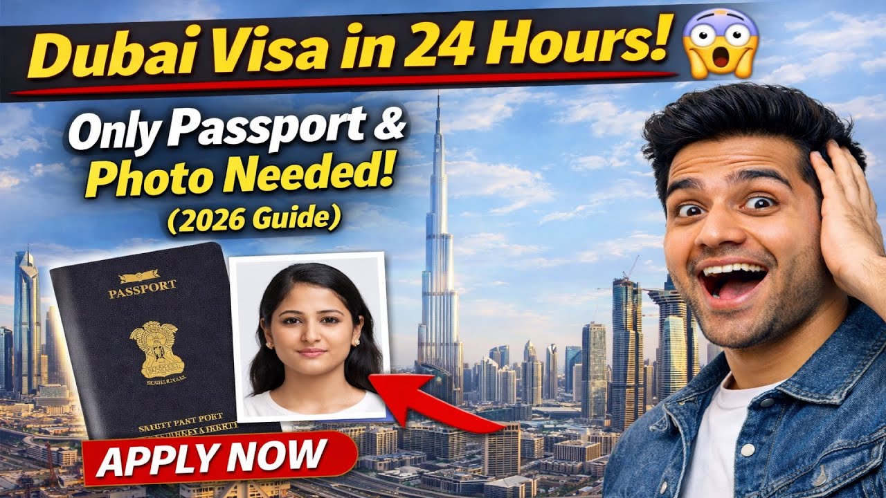 Dubai Visa in 24 Hours! 😱 Only Passport & Photo Needed! (2026 Guide)