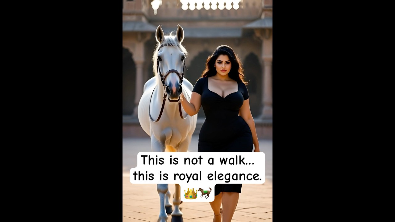 Royal Elegance Walk 👑 | White Horse Vibes | Pure Luxury
