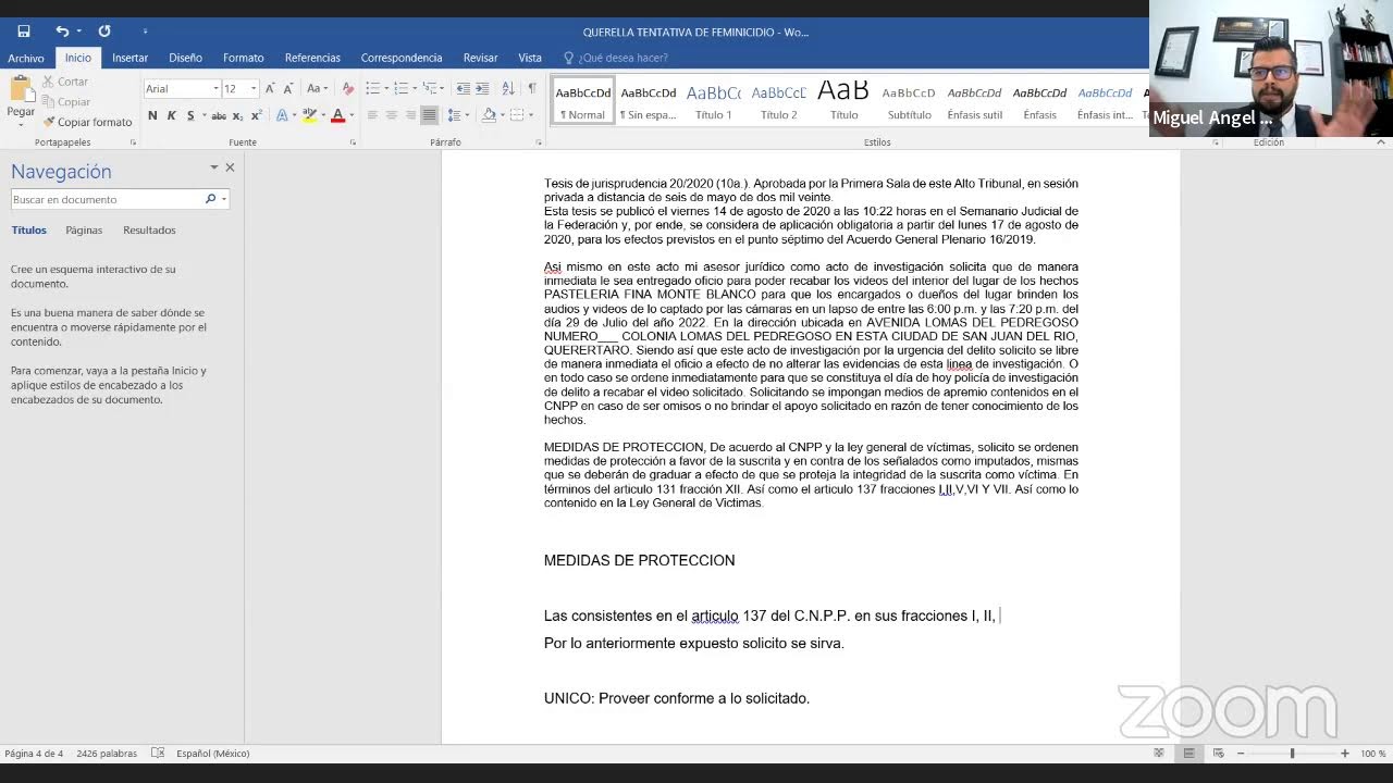 INEM, TALLER DE REDACCIÓN POR ESCRITO: DE LA DENUNCIA,LIC. MIGUEL ÁNGEL HERAIDE ESTRADA VILLALBA