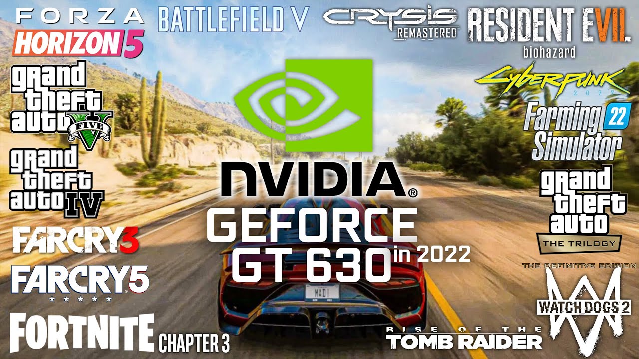 GeForce GT 630 in 2022 - Test in 27 Games