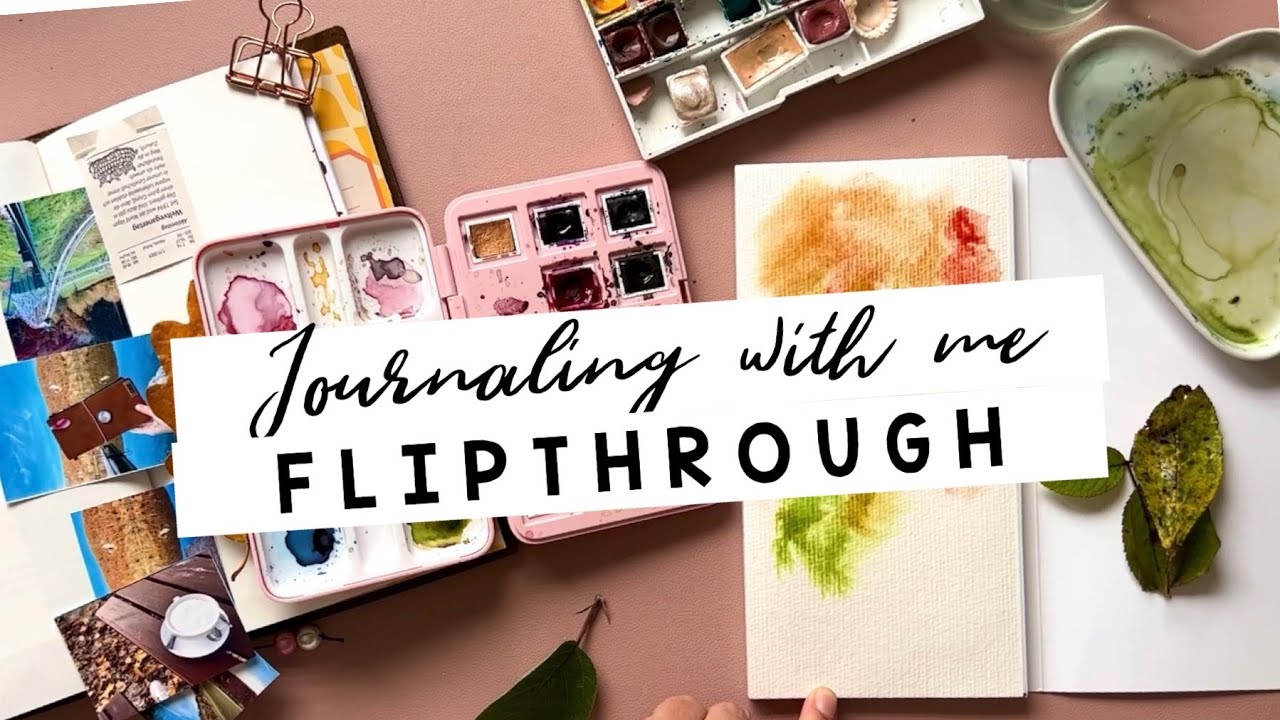 Flipthrough Travelers Notebook Daily Journal | Journaling with me | deutsch