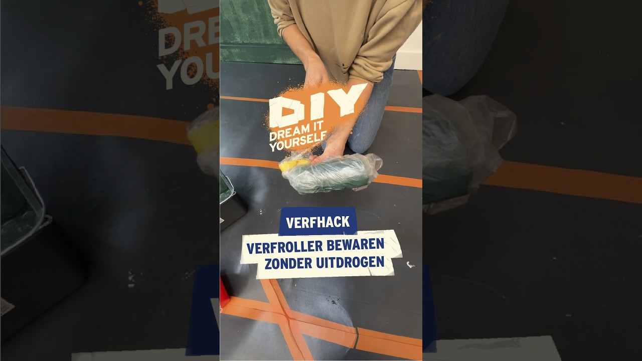 Uitgedroogde verfrollers? No more, met deze GAMMA-hack!