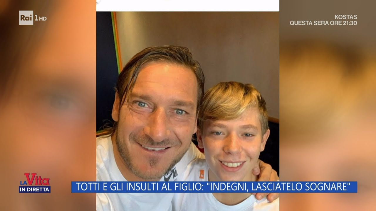 Insulti a Cristian Totti, la difesa del padre - La vita in diretta 12/09/2024