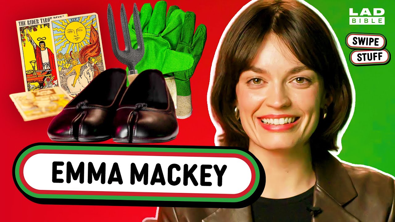 Emma Mackey Reacts To Tabi Shoes, I'm A Celebrity & Tarot Cards | Swipe Stuff