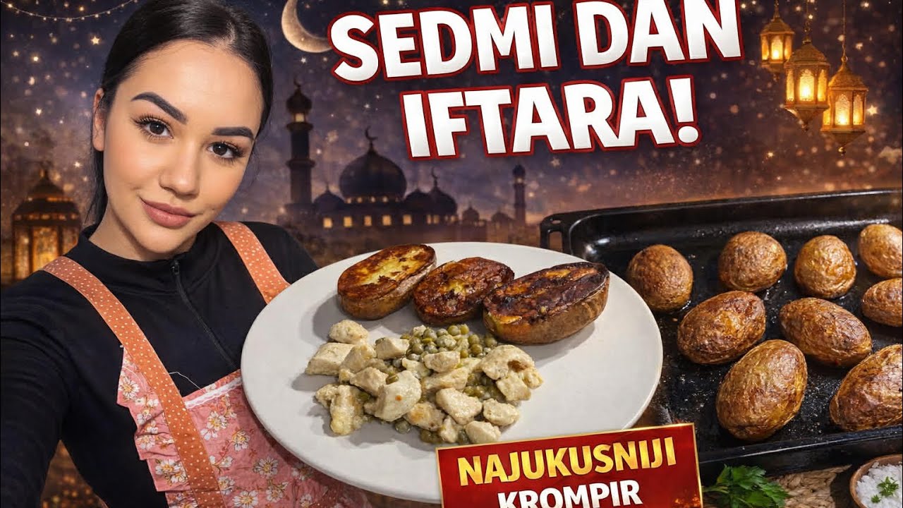 Sedmi dan iftara / 7 u Njemačkoj 🌙 Brza večera + krompir na moj način 🥔