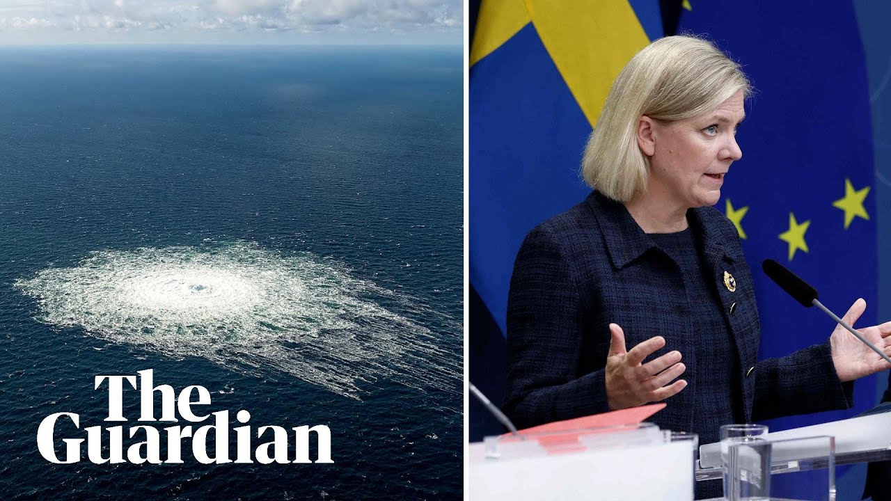 European leaders blame sabotage as gas pours into Baltic from Nord Stream pipelines