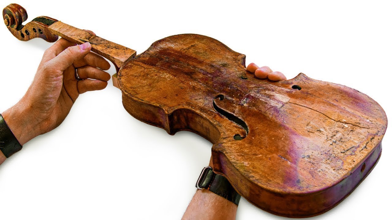 Professional Restoration Of A Broken 200-Year-Old Violin