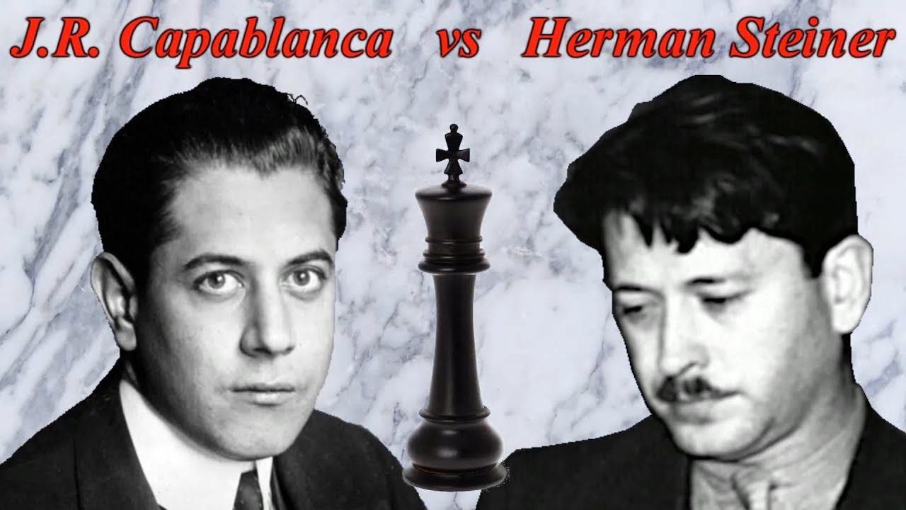 Partite Commentate di Scacchi 378 - Capablanca vs Steiner - Partita Vivente, Re Morente - 1933 [C49]