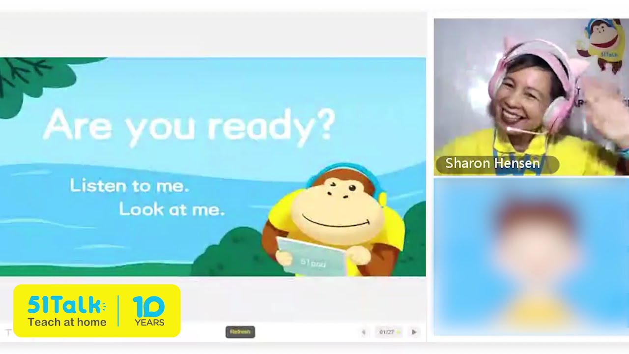 51Talk Teaching Demo: Engaging, Guiding, Rewarding | Teacher Sharon Hensen