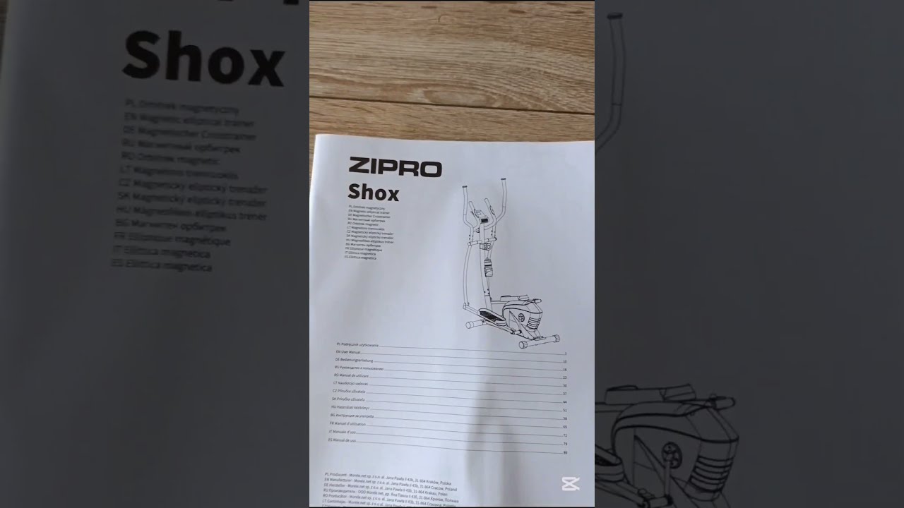 Orbitrek Zipro Shox Montaż