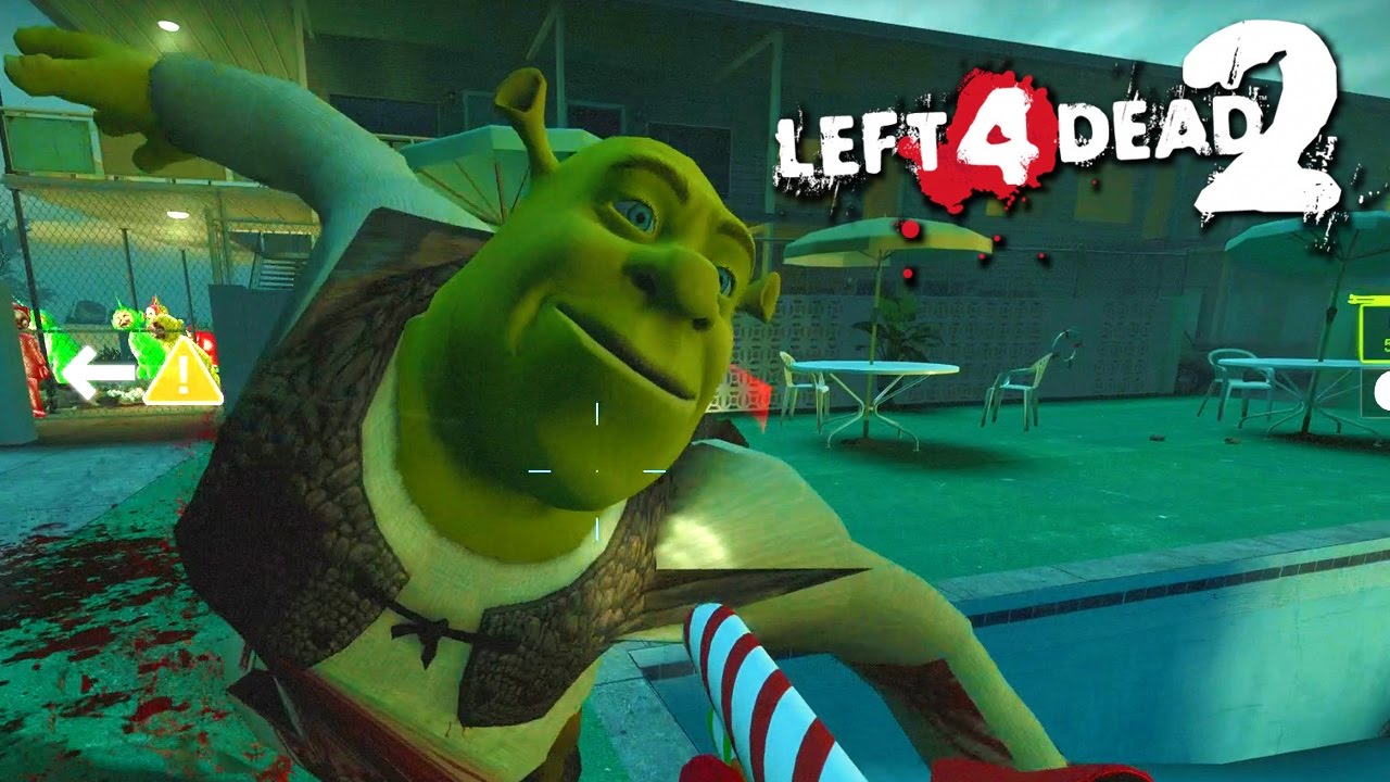 SHREK RAMPAGE! - Left 4 Dead 2 Mods (Funny Moments and Fails)