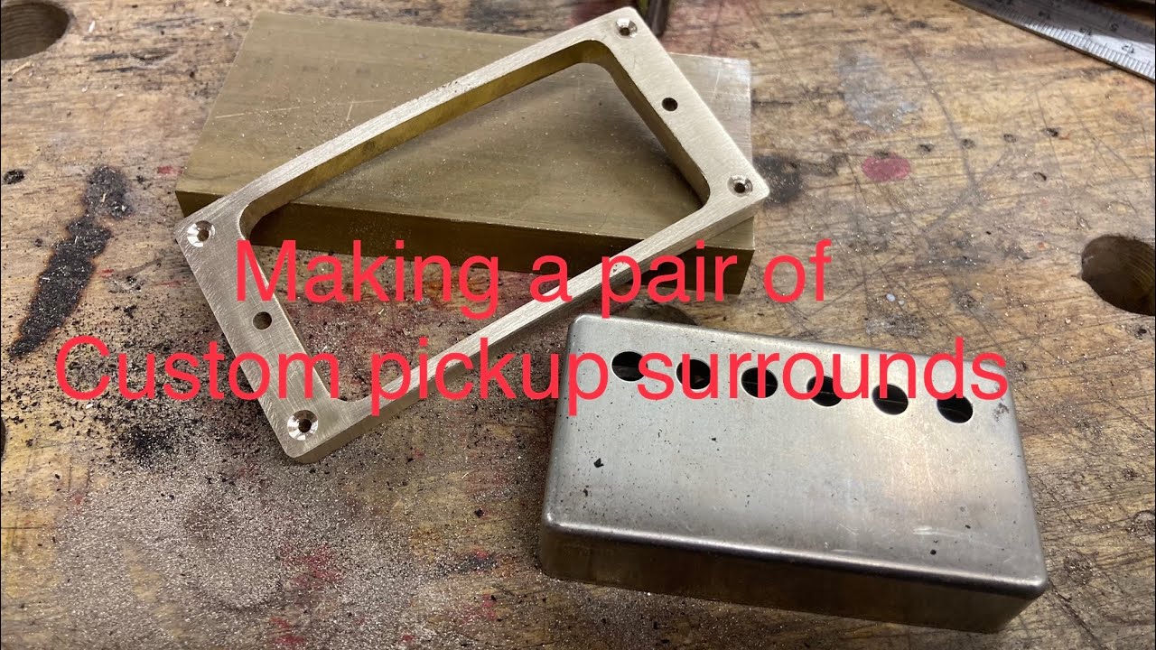 Custom Guitar Building: Making a pair of pickup rings.