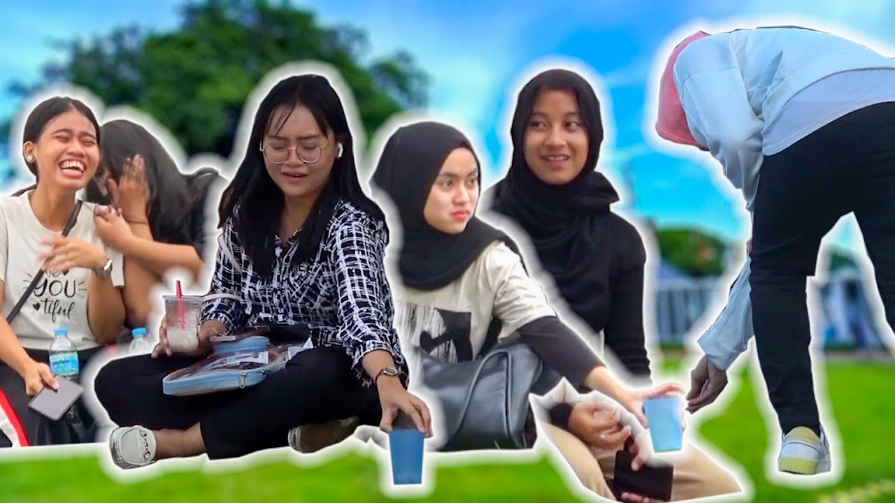 PRANK PENGEMIS KE CEWEK CANTIK SAMPAI GELASNYA DIGESER KITA DEKETIN LAGI BIKIN NGAKAK BANGET.