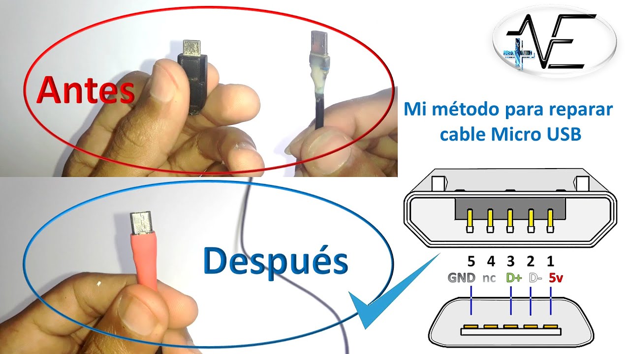 Cómo reparar cable USB de teléfonos o celulares fácil y bien explicado